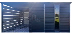 Schowek - domek ogrodowy 3x3m - wiata 3m - drzwi - okno TKD433