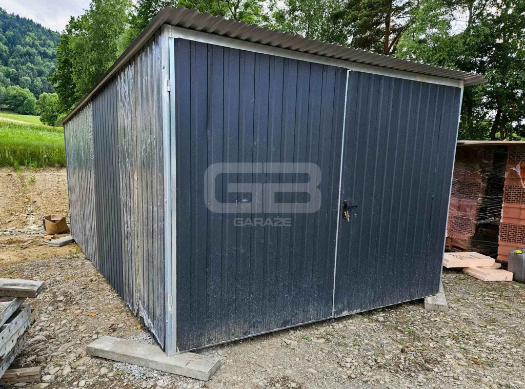 Garaż 3×5 m blaszany II gat konstrukcja wolnostojąca na budowe GB113 Kraśnik - zdjęcie 1
