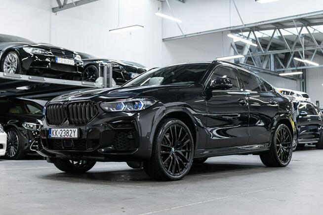 BMW X6 40d. All Black. Gwarancja 05.2027. Nowe opony. Po serwisie ASO. Węgrzce - zdjęcie 10