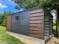 Schowek Domek ogrodowy 4x2mwiata 1m okno drewnopodobny -  dach  ST184 Kościerzyna - zdjęcie 3