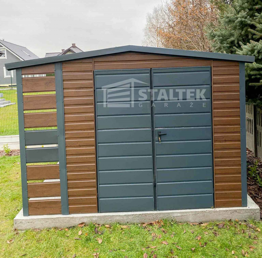 Schowek domek ogrodowy 2x3 wiata  Brama blachodachówka dach ST102 Opole - zdjęcie 2