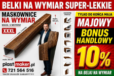 Belki rustykalne sufitowe i maskownice na wymiar - BONUS MAJOWY