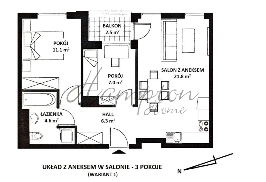 2-pok.mieszkanie,stan deweloperskim Marina Mokotów Mokotów - zdjęcie 11