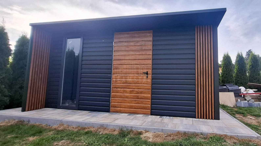 Schowek - domek ogrodowy 4x4 - drzwi - okno dekor z lameli dach TS1185 Międzyrzecz - zdjęcie 7