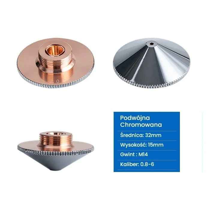 Dysza podwójna chromowana Raytools Typ A 1.5 mm, Weni Solution Nysa - zdjęcie 1