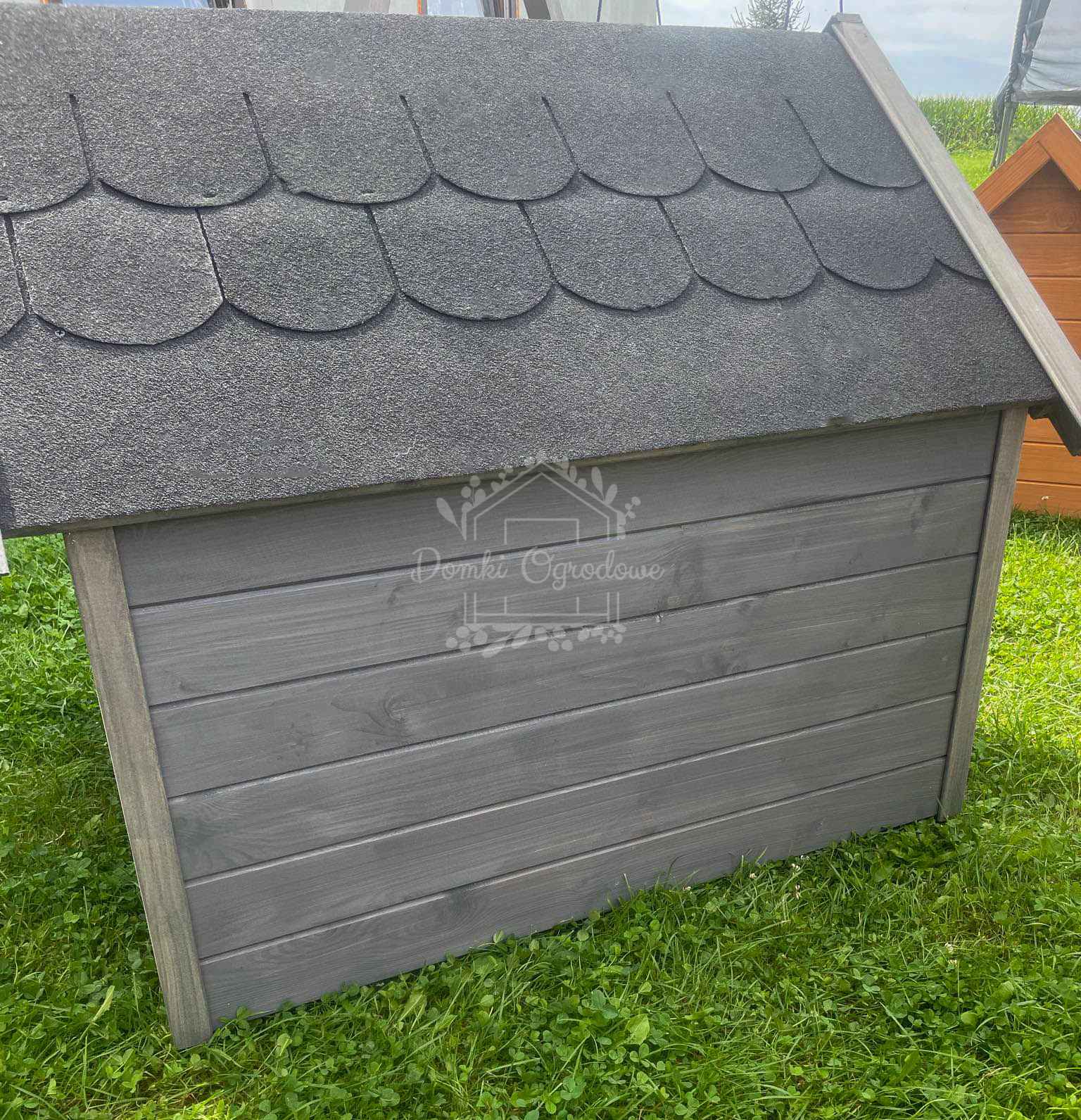 Buda dla psa Rozmiar "L" - Grafit - Dach dwuspadowy ID829 Zielona Góra - zdjęcie 6