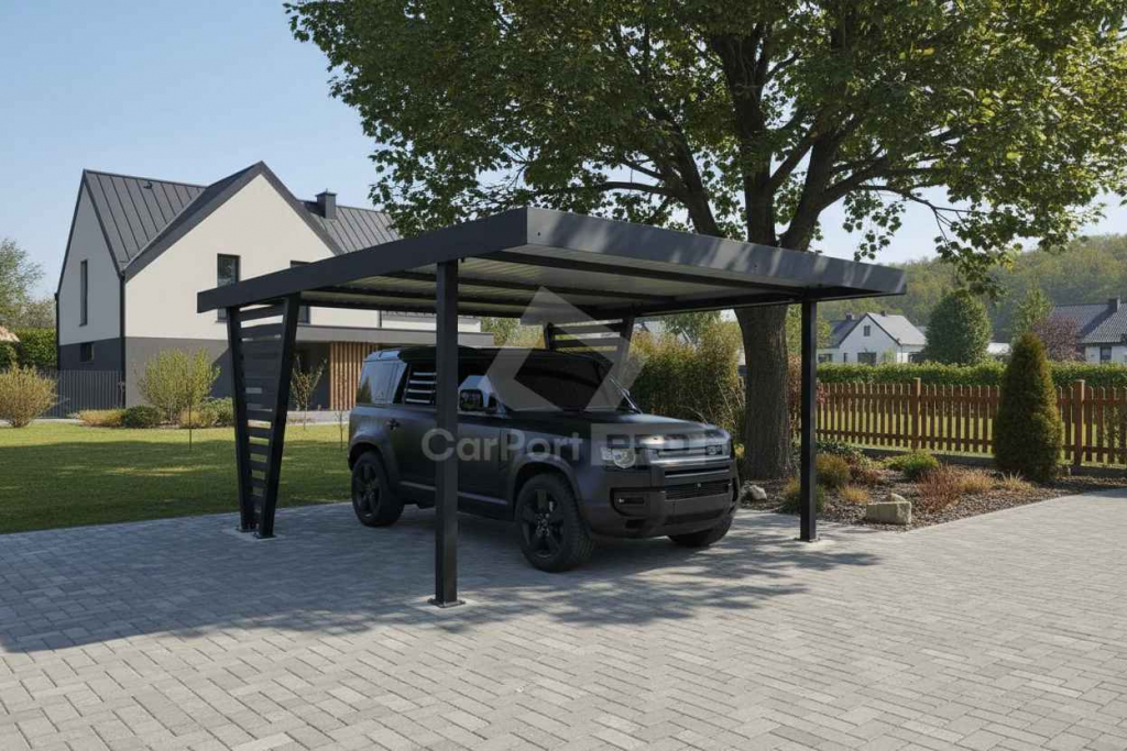 Carport V PREMIUM 4,5x4,5m Wypełnienie panelami Wiata CP165 Krynica-Zdrój - zdjęcie 2