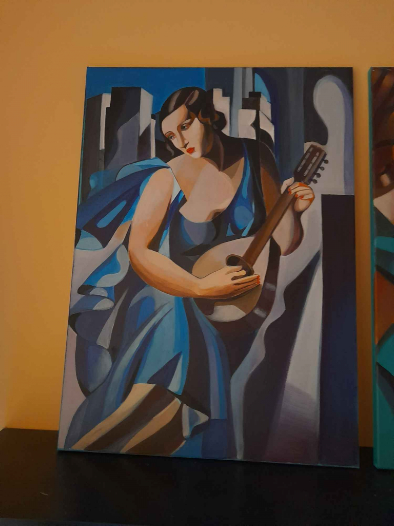 Sprzedamobraz Tamara Łempicka Kobieta z tamburynem Praga-Północ - zdjęcie 5