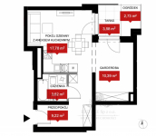 Mieszkanie 41,01m2 + ogórd i taras  widokiem na Odrę/Kleczków Wrocław - zdjęcie 6