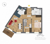 Mieszkanie 54,72m2, 3 pokoje, ogrzewanie miejskie/ Huby, Wrocław Wrocław - zdjęcie 2