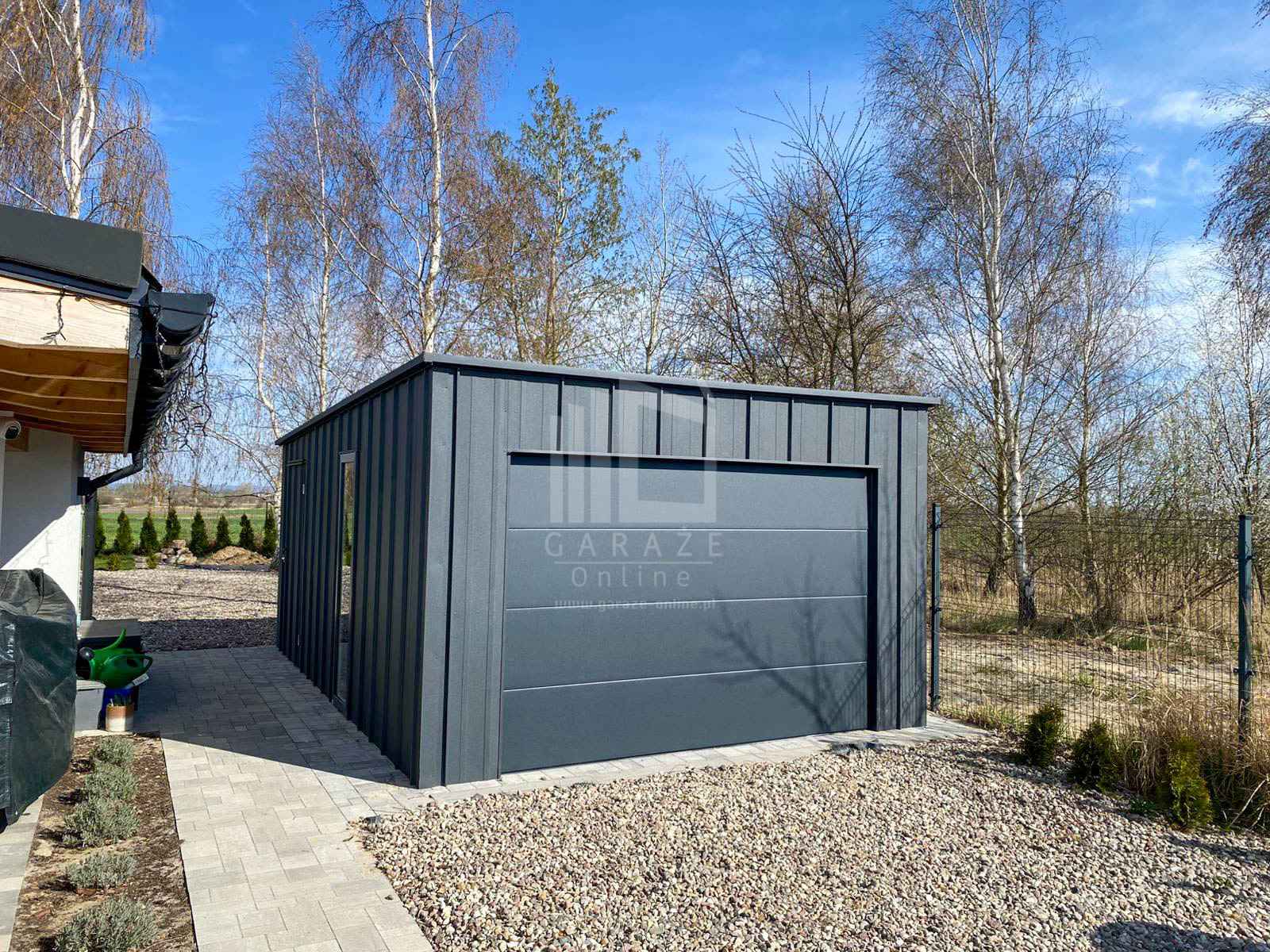 Garaż blaszany 4x5 - brama drzwi okno blacha na rąbek dach ID1202 Zamość - zdjęcie 2