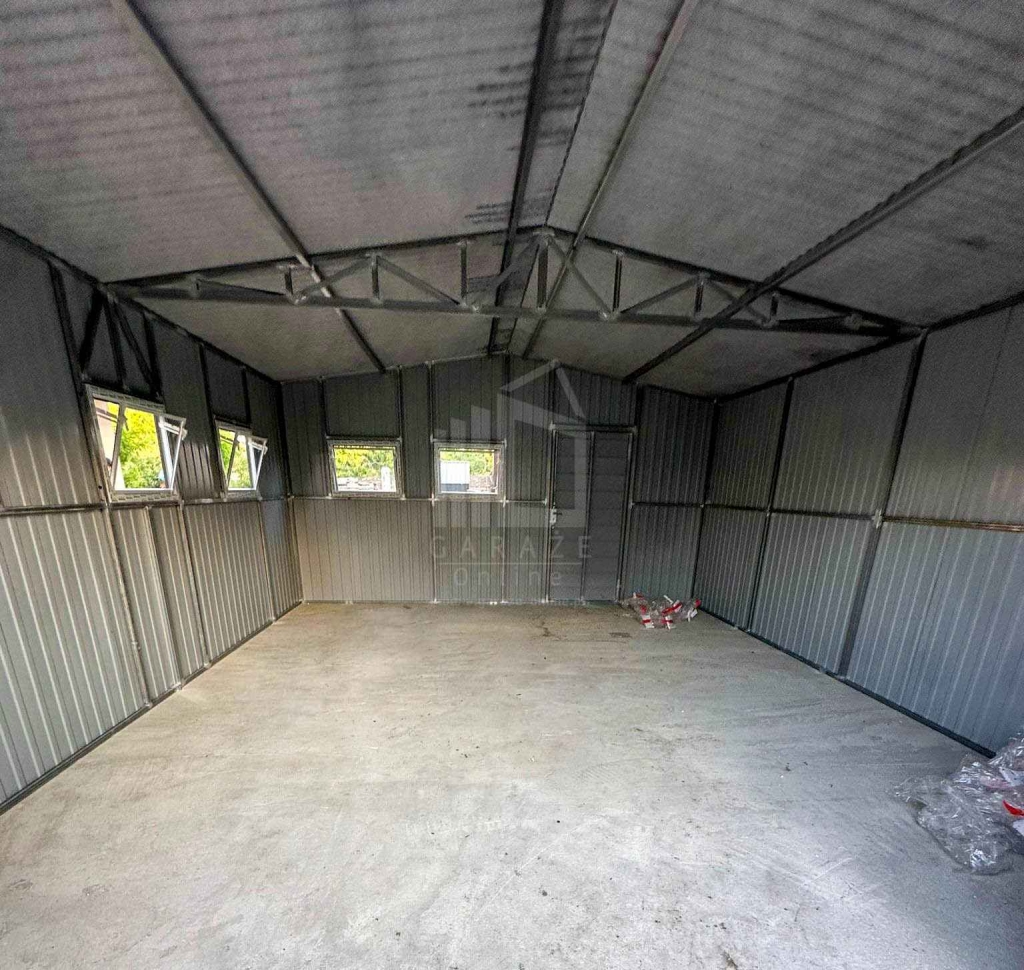 Garaż blaszany 5x6 m brama drzwi 5x okno rynny dach ID1239 Gdynia - zdjęcie 4