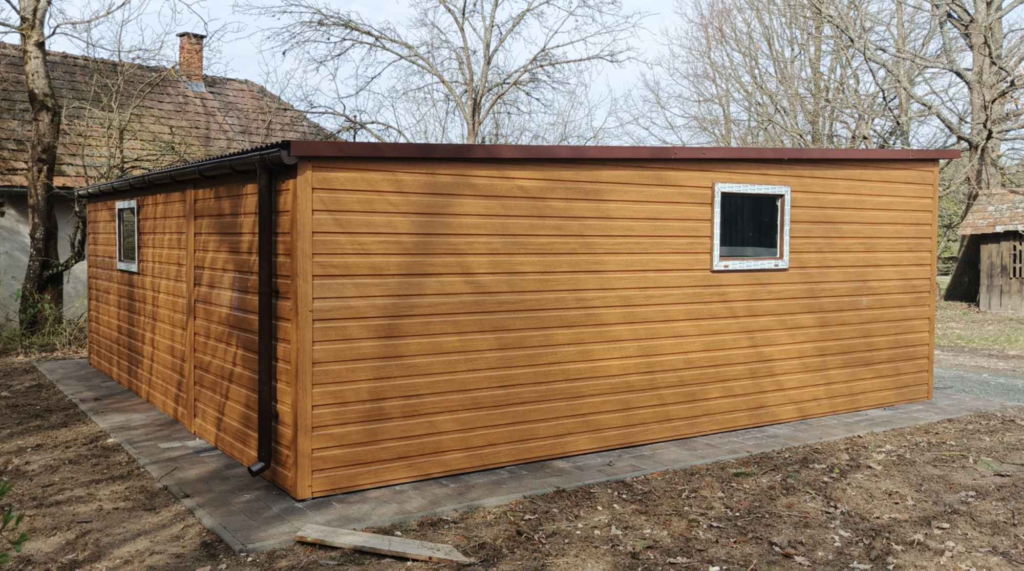 Garaż blaszany PREMIUM 6x5 drewnopodobny – producent Cała Polska Mława - zdjęcie 5