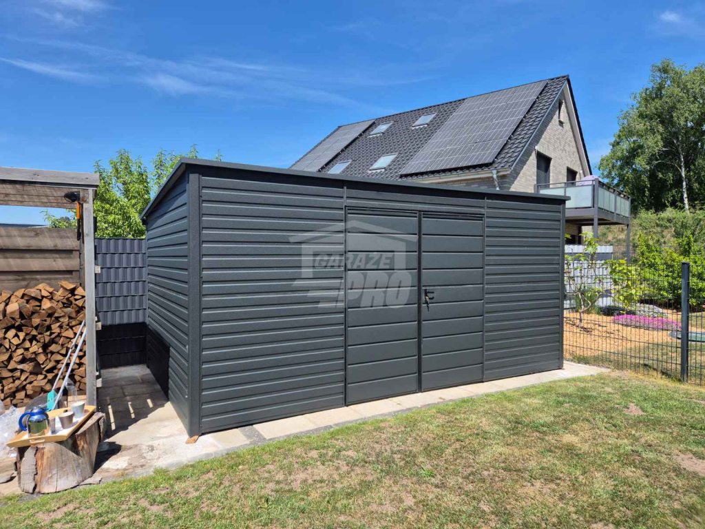 Schowek - Domek Ogrodowy 5x2m - Brama - okno dach spad w tył GP618 Szczecinek - zdjęcie 3