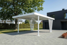 Carport V PREMIUM 4x4,8m Wypełnienie panelami Wiata samochodowa CP159 Jastrowie - zdjęcie 3