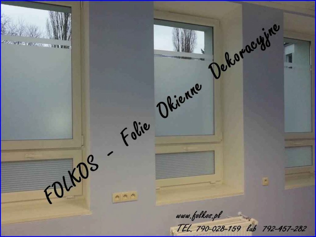Folie okienne Warszawa- oklejanie szyb folia MAT Mleczny, Mrozony Białołęka - zdjęcie 8