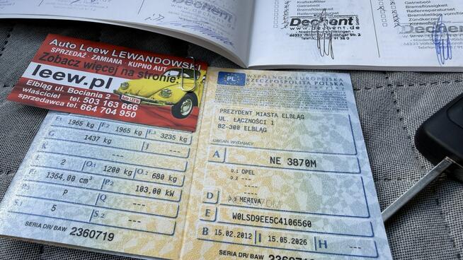 Opel Meriva Benzyna Moc 140KM Zarejestrowany Ubezpieczony Elbląg - zdjęcie 4
