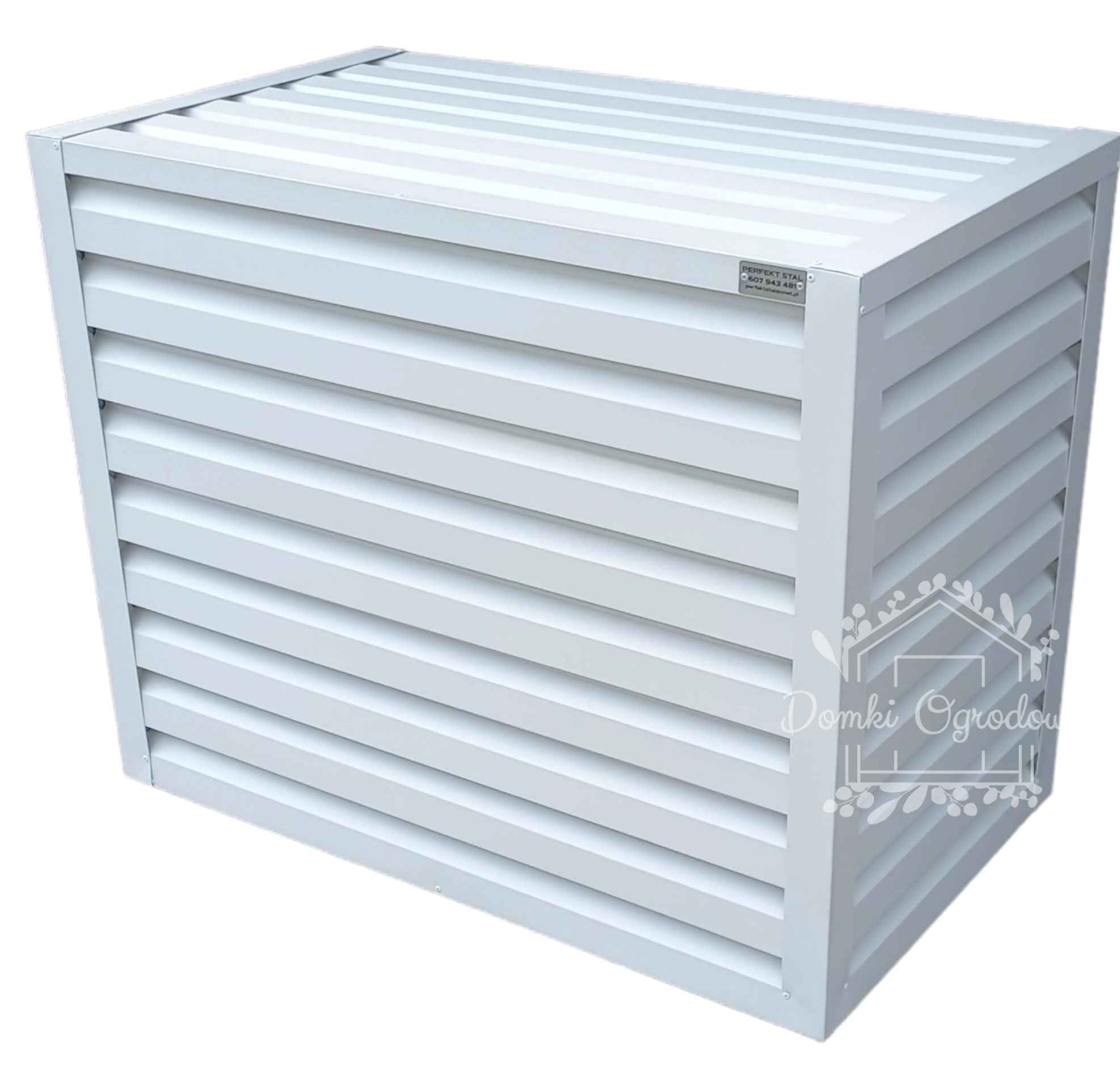 Osłona klimatyzatora - pompy ciepła 90x50x110 cm biały ID460 Mrągowo - zdjęcie 1