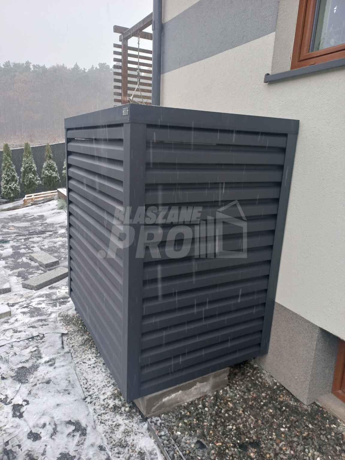 Osłona pompy ciepła 80x50x180 cm antracyt GP319 Gdynia - zdjęcie 3