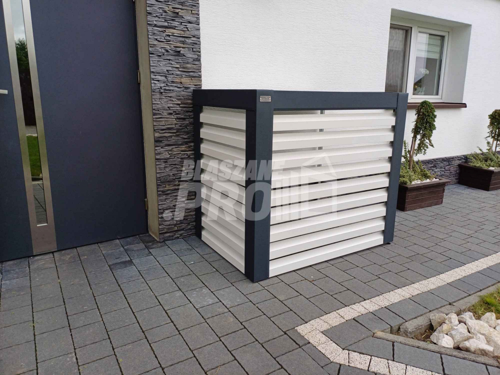 Osłona klimatyzatora, pompy ciepła 90x50x110 cm biały + antracyt GP302 Przemyśl - zdjęcie 6