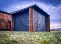 Domek ogrodowy PREMIUM 3x3m wiata   Dekor z lameli  Antracyt  ID905 Konin - zdjęcie 4