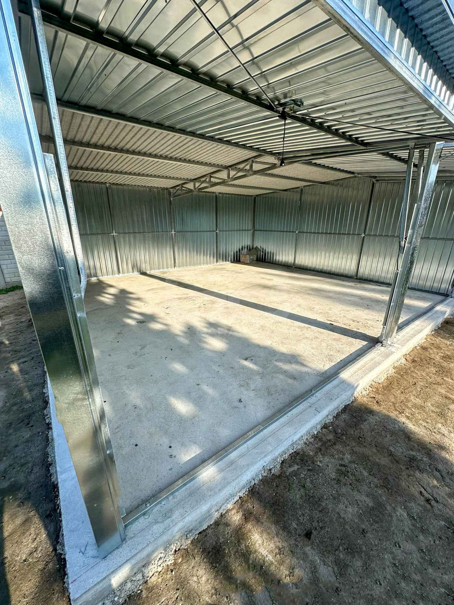 Garaż blaszany 6x6m - 2x brama uchylna 2x okno drzwi ocynk dach GB181 Kołobrzeg - zdjęcie 2