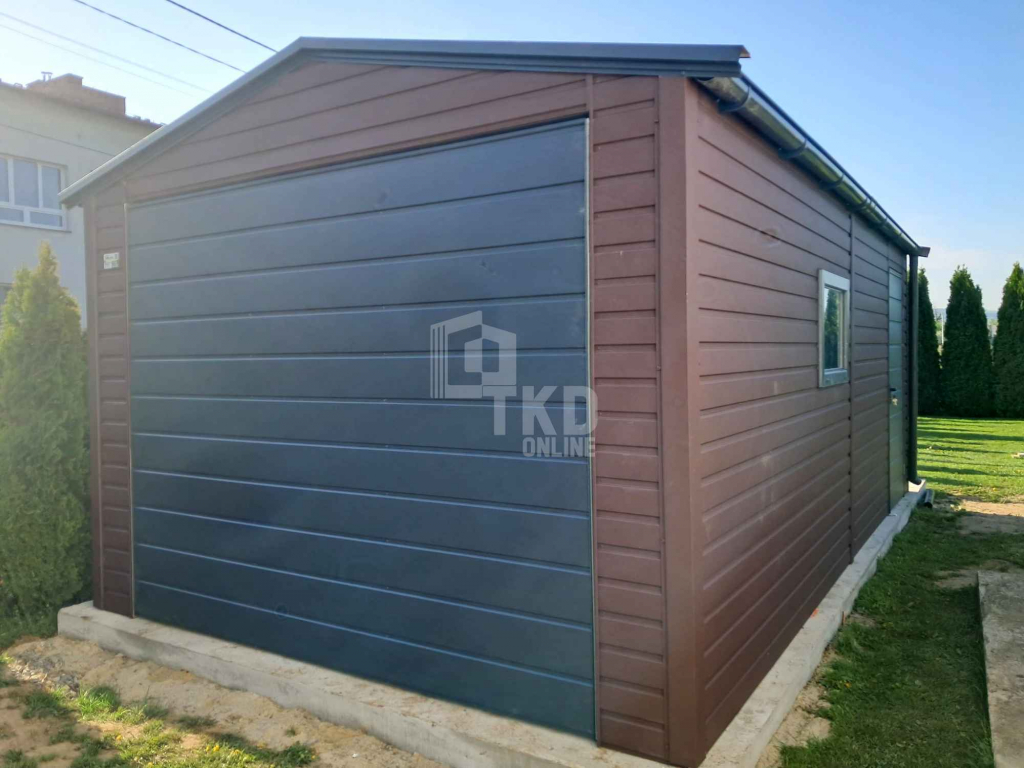 Garaż blaszany 3,5x5m  brama drzwi  okno rynna dach TKD268 Rybnik - zdjęcie 4