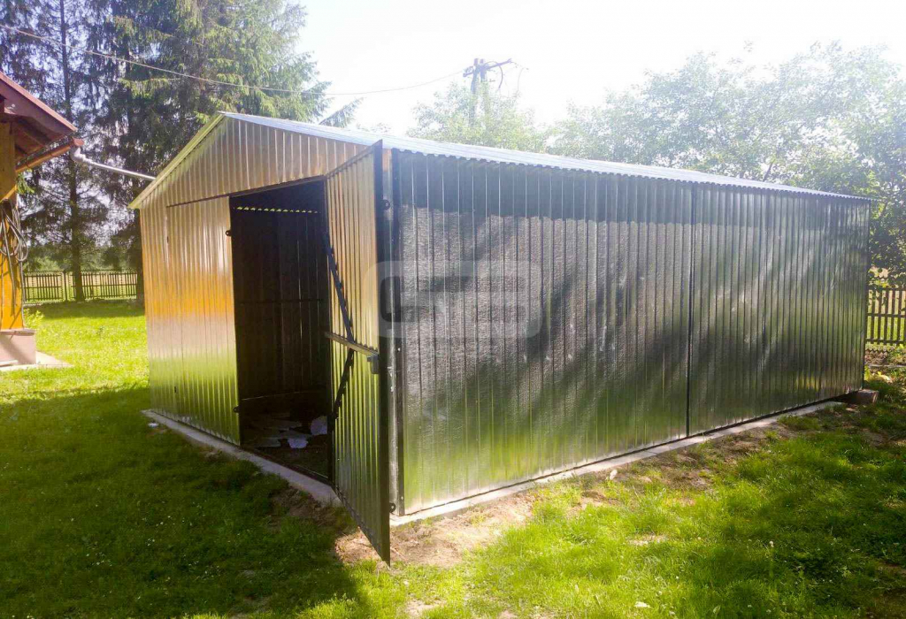 Garaż blaszany 4x6 Brama - ocynk - dwuspad GB165 Bydgoszcz - zdjęcie 2