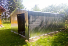 Garaż blaszany 4x6 Brama - ocynk - dwuspad GB165 Bydgoszcz - zdjęcie 2