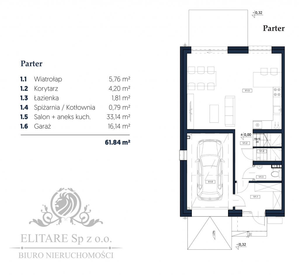 Dom w zab. bliźniaczej o pow. uż.105,27 z garażem+16,10m2/Iwiny Iwiny - zdjęcie 6