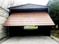 Garaż blaszany 3x6 2x Brama  drewnopodobny  Dach dwuspadowy GP77 Bełchatów - zdjęcie 2