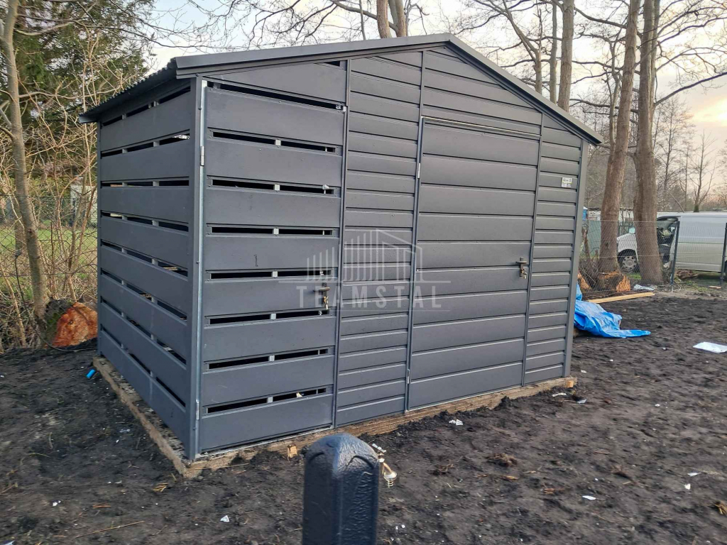 Schowek domek ogrodowy 2,2x2m wiata 0,8m drzwi  okno dach TS1074 Zakopane - zdjęcie 4