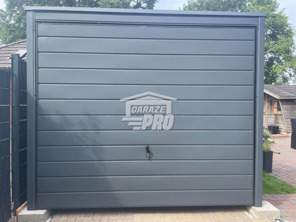 Garaż blaszany 3x8 brama uchylna +drzwi Dach spad w tył GP107 Stare Miasto - zdjęcie 2