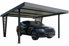 Carport V PREMIUM 5x5,5m Wypełnienie panelami Wiata samochodowa ID1195