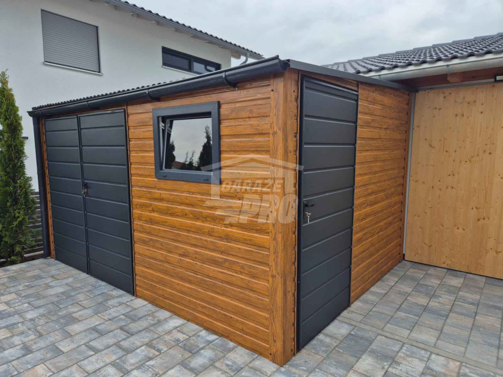 Schowek - Domek Ogrodowy 4x2m - Brama - drzwi okno  dach rynna GP613 Bełchatów - zdjęcie 4
