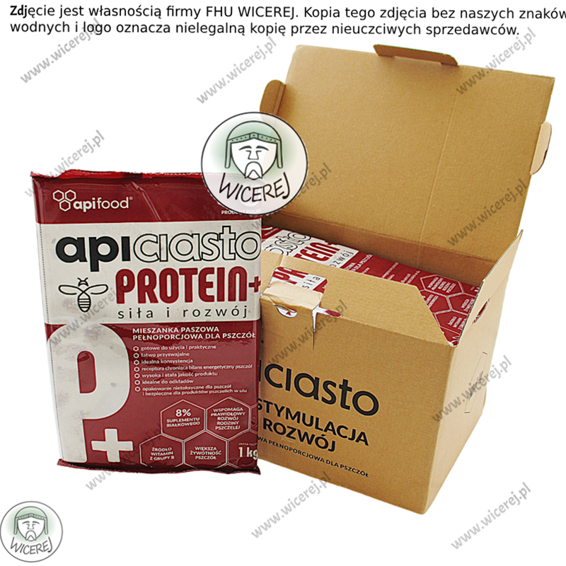 Ciasto Dla Pszczół Apifood Protein+ PORCJOWANE 10KG (10x1kg) Fondant Jaśliska - zdjęcie 2