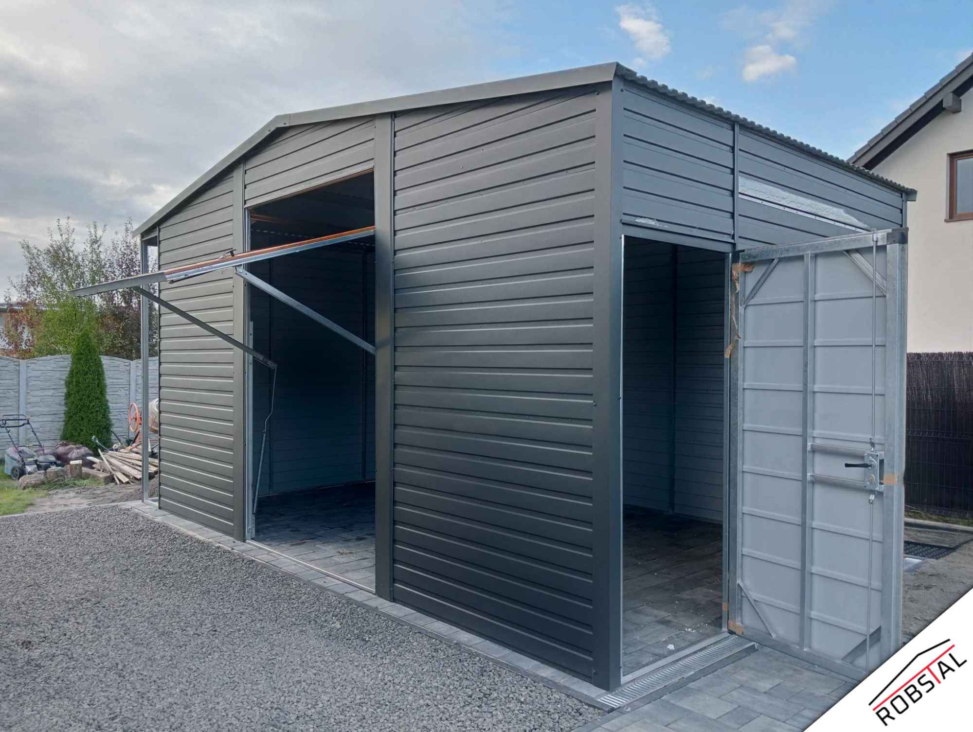 Schowek Blaszany z wiatą 6x3m PREMIUM Stare Miasto - zdjęcie 4