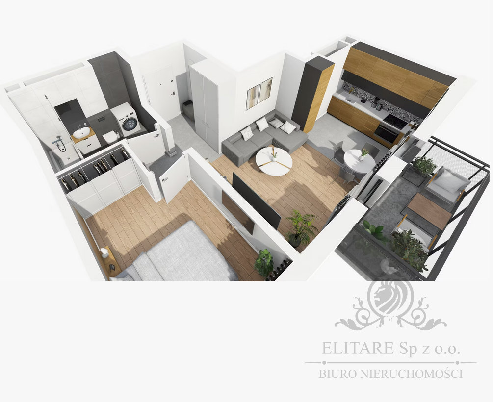 Mieszkanie 2pok. o pow 40,47m2 z balkonem/ Krzyki Wrocław Krzyki - zdjęcie 6