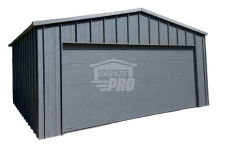Garaż blaszany 6x5,5 m - brama drzwi  blacha na rąbek dach GP769