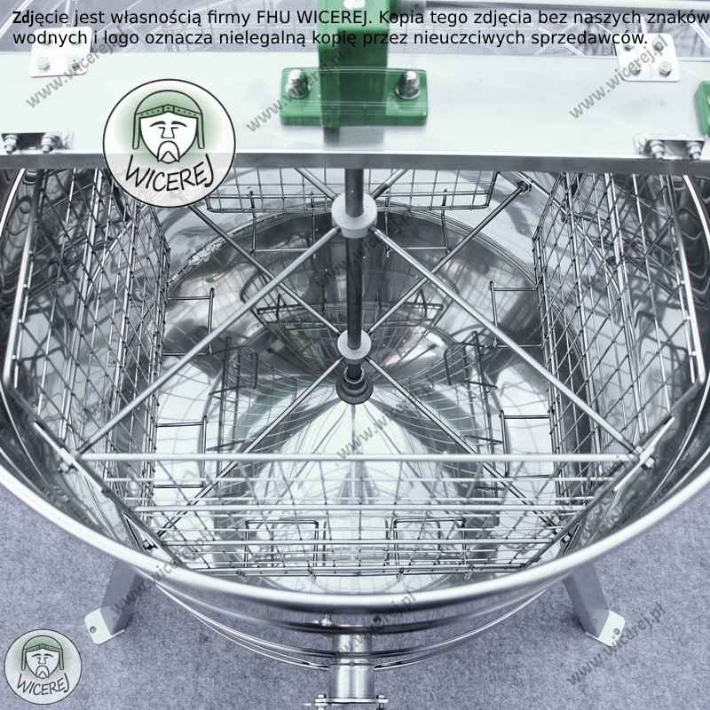 PREMIUM Miodarka 4 ramkowa Diagonalna UNIWERSALNA Ręczna Nierdzewna Jaśliska - zdjęcie 9