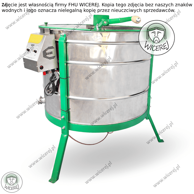 Miodarka Ręczno-Elektryczna 6 Ramkowa Nierdzewna Miodziarka Jaśliska - zdjęcie 2