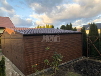 Garaż blaszany 9x6 3x Brama drzwi drewnopodony  Dach dwuspadowy GP143 Morąg - zdjęcie 7