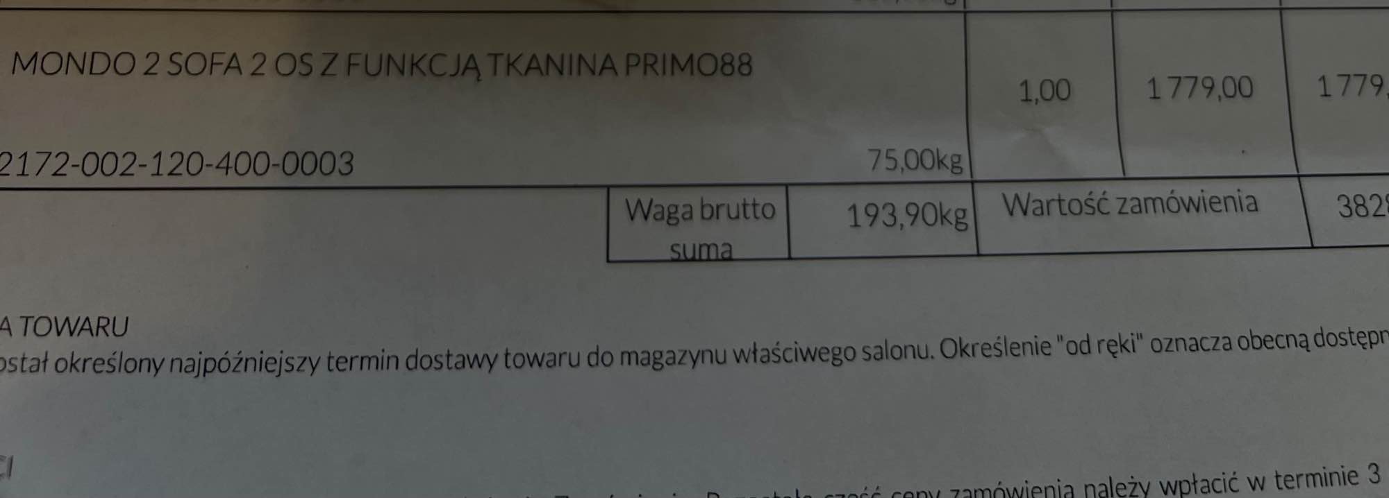 MONDO 2 Dwuosobowa sofa rozkładana typu amerykanka MONDO Połajewo - zdjęcie 6