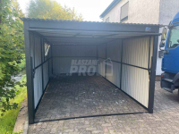 Garaż blaszany 3x7 brama uchylna - okno PCV  Dach spad w tył GP241 Gdynia - zdjęcie 8