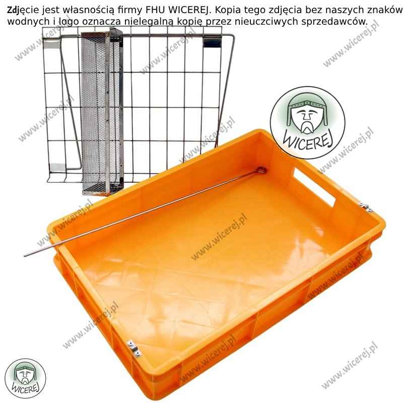 Duża Wanienka do odsklepiania ramek z nierdzewnym koszem na odsklepiny Jaśliska - zdjęcie 4