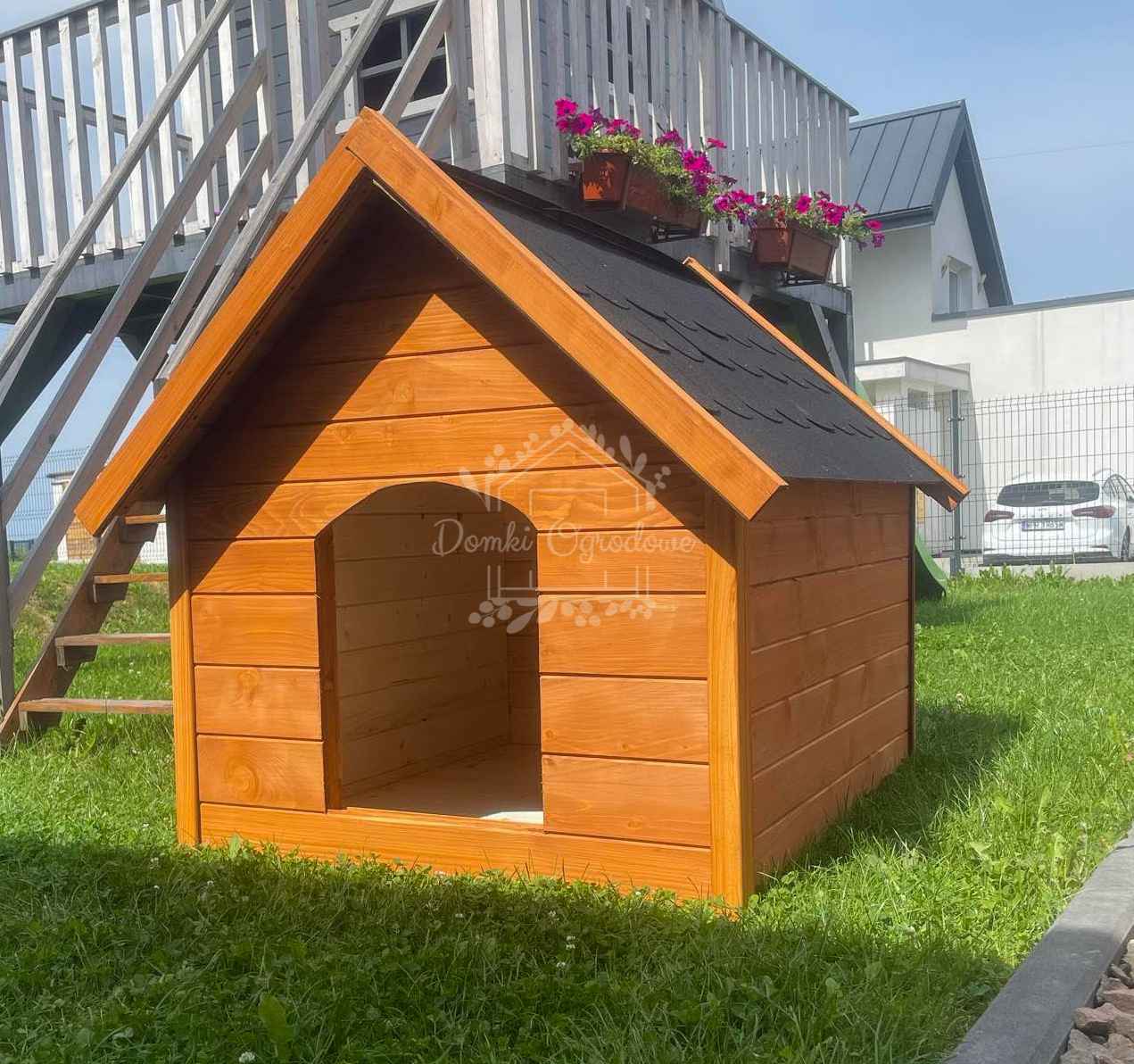 Buda dla psa Rozmiar "L" - Pinia - Dach dwuspadowy ID830 Białystok - zdjęcie 11