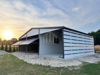 Garaż blaszany 6x5m + wiata 3 - 2x brama uchylna - okno - rynny SO131 Nowy Tomyśl - zdjęcie 3