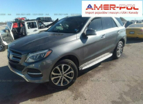 Mercedes GLE 350 2017, 3.5L, uszkodzony tył