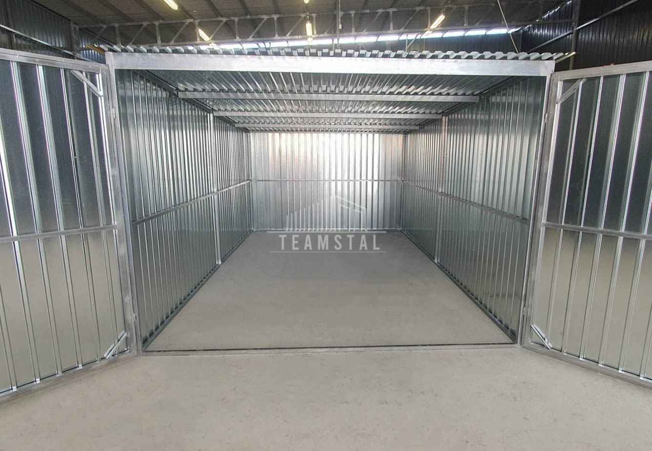 Garaż blaszany 3x5m - brama dwuskrzydłowa - ocynk - dach TS1097 Białystok - zdjęcie 11