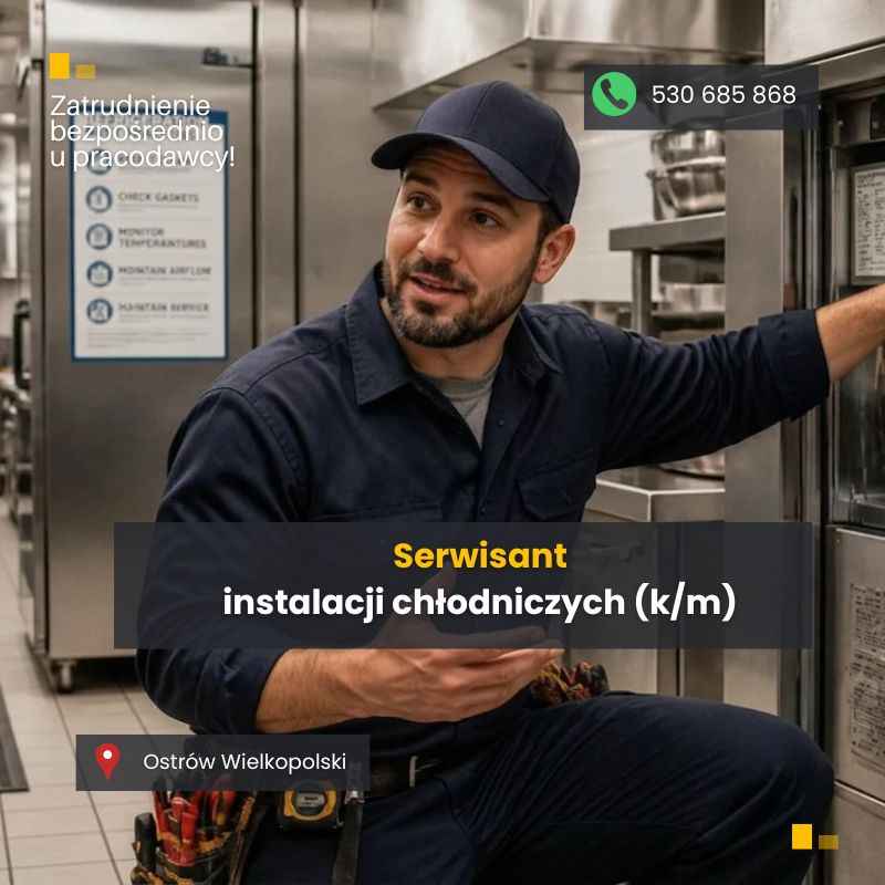 Serwisant Instalacji Chłodniczych (m/k) Ostrów Wielkopolski - zdjęcie 1